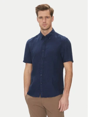 Michael Kors Koszula CS1400I4YT Granatowy Slim Fit