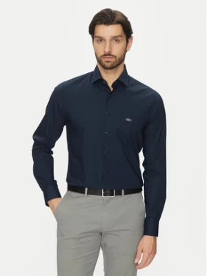 Michael Kors Koszula MK0DS01288 Granatowy Slim Fit