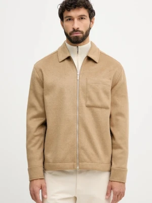 Michael Kors kurtka kolor beżowy przejściowa CF552LJJW6