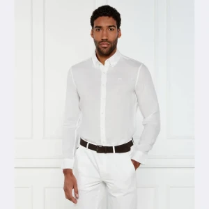 Michael Kors Lniana koszula | Slim Fit
