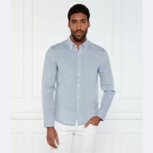 Michael Kors Lniana koszula | Slim Fit