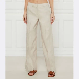 Michael Kors Lniane spodnie | flare fit