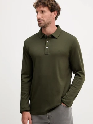 Michael Kors longsleeve bawełniany kolor zielony gładki