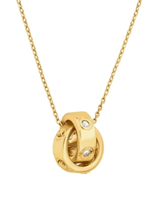 Michael Kors naszyjnik damski mosiężny z cyrkonią złoty