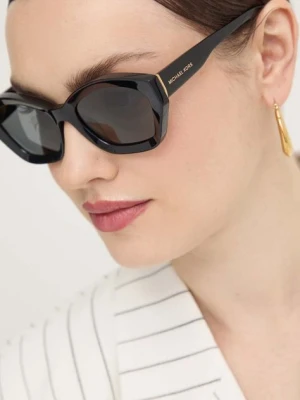 Michael Kors okulary przeciwsłoneczne BEL AIR damskie kolor czarny 0MK2209U