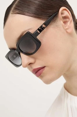 Michael Kors okulary przeciwsłoneczne BORDEAUX damskie kolor czarny 0MK2215
