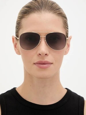 Michael Kors okulary przeciwsłoneczne damskie kolor złoty 0MK1172