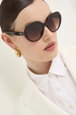 Michael Kors okulary przeciwsłoneczne SAN LUCAS damskie kolor brązowy 0MK2214U