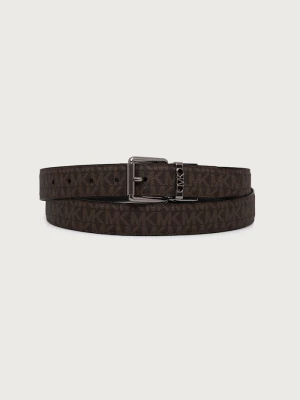 Michael Kors pasek dwustronny męski z imitacji skóry brązowy