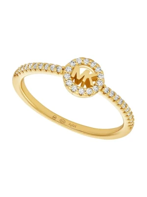 Michael Kors pierścionek ze srebra pokrytego złotem