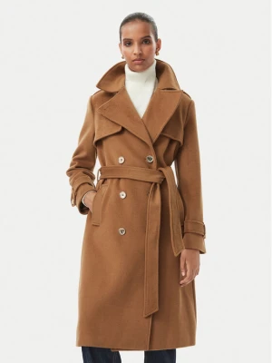 Michael Kors Płaszcz wełniany 77G7540M11 Brązowy Regular Fit
