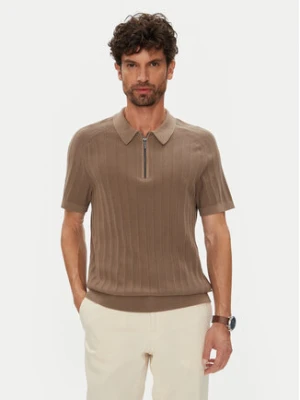 Michael Kors Polo CT560GT469 Brązowy Regular Fit