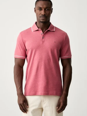 Michael Kors polo męskie bawełniane różowy