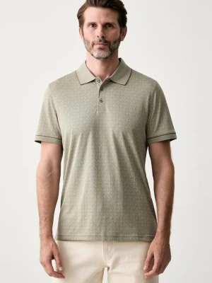 Michael Kors polo męskie z bawełną zielony