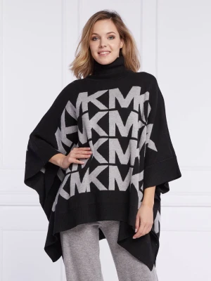 Michael Kors Ponczo | Oversize fit | z dodatkiem wełny i kaszmiru