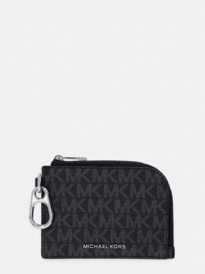 Michael Kors portfel męski z imitacji skóry HUDSON czarny