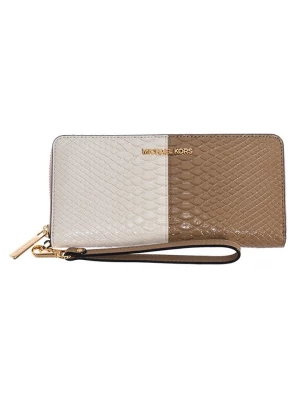 Michael Kors Portfel w kolorze karmelowo-kremowym - 21 x 10,5 x 3 cm rozmiar: onesize