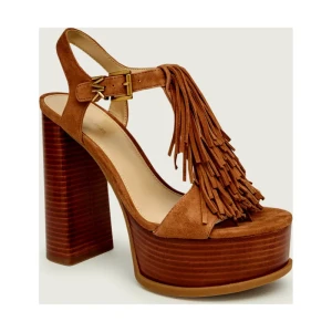 Michael Kors Sandały na słupku Indra | zamsz