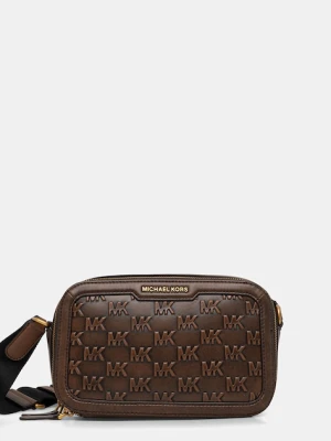Michael Kors saszetka skórzana kolor brązowy 33F5GHDM5L