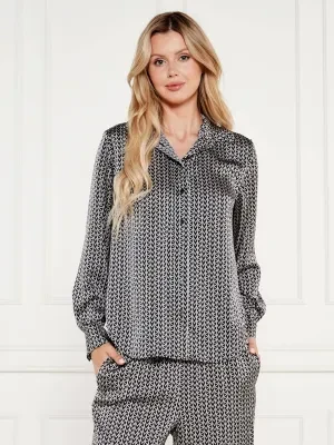 Michael Kors Satynowa koszula MK2000 | Relaxed fit
