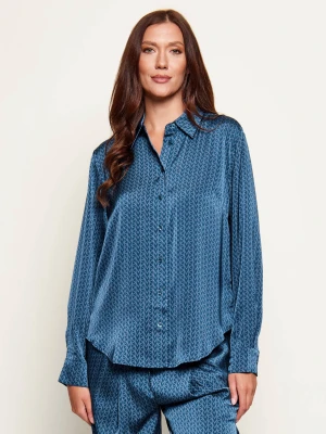 Michael Kors Satynowa koszula MK2000 | Relaxed fit