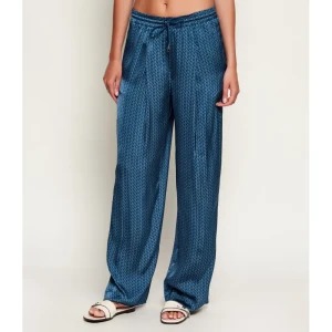 Michael Kors Satynowe spodnie MK2000 | Relaxed fit