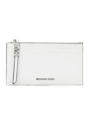 Michael Kors Skórzana kopertówka w kolorze białym - 19 x 11 x 1 cm rozmiar: onesize