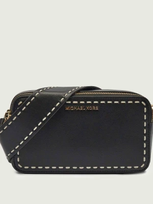 Michael Kors Skórzana listonoszka czarny