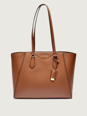 Michael Kors Skórzana shopperka Taryn brązowy