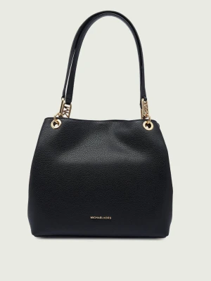 Michael Kors Skórzana torebka na ramię czarny