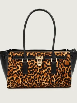 Michael Kors Skórzana torebka na ramię Hamilton Moderne