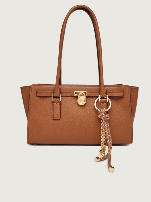 Michael Kors Skórzana torebka na ramię Hamilton Moderne brązowy