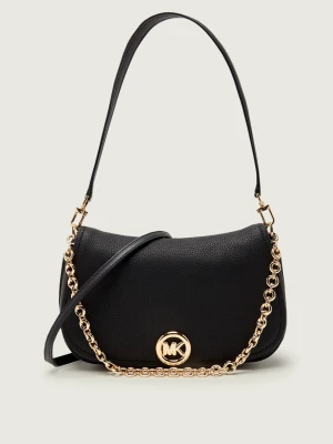 Michael Kors Skórzana torebka na ramię NOLITA czarny