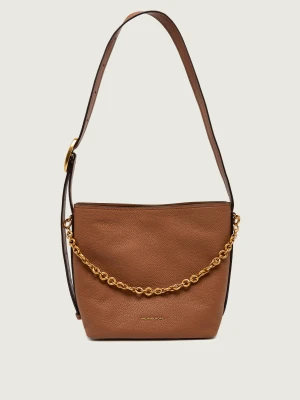Michael Kors Skórzana torebka na ramię Nolita brązowy