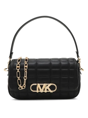 Michael Kors Skórzana torebka na ramię Parker czarny