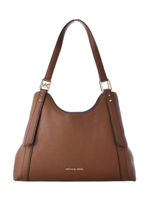 Michael Kors Skórzana torebka w kolorze brązowym - 37 x 28 x 18 cm rozmiar: onesize