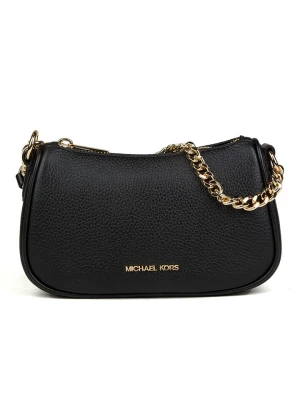 Michael Kors Skórzana torebka w kolorze czarnym - 20 x 12 x 6 cm rozmiar: onesize