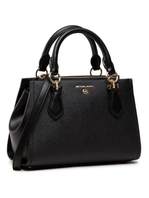 Michael Kors Skórzana torebka w kolorze czarnym - 25 x 16 x 9 cm rozmiar: onesize
