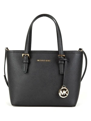 Michael Kors Skórzana torebka w kolorze czarnym - 27 x 19 x 10 cm rozmiar: onesize