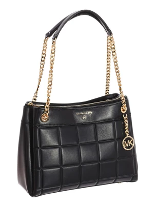Michael Kors Skórzana torebka w kolorze czarnym - 32 x 25 x 13 cm rozmiar: onesize