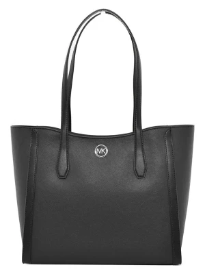 Michael Kors Skórzana torebka w kolorze czarnym - 40 x 28 x 11 cm rozmiar: onesize