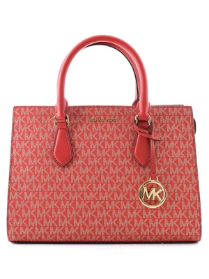 Michael Kors Skórzana torebka w kolorze czerwonym - 29 x 21 x 10 cm rozmiar: onesize