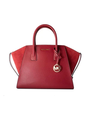 Michael Kors Skórzana torebka w kolorze czerwonym - 42 x 24 x 16 cm rozmiar: onesize