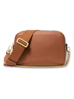 Michael Kors Skórzana torebka w kolorze jasnobrązowym - 19 x 12 x 8 cm rozmiar: onesize