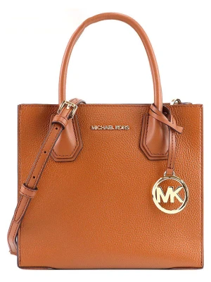 Michael Kors Skórzana torebka w kolorze jasnobrązowym - 22 x 20 x 10 cm rozmiar: onesize