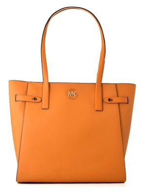 Michael Kors Skórzana torebka w kolorze pomarańczowym - 53 x 30 x 12 cm rozmiar: onesize