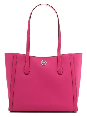 Michael Kors Skórzana torebka w kolorze różowym - 40 x 28 x 11 cm rozmiar: onesize