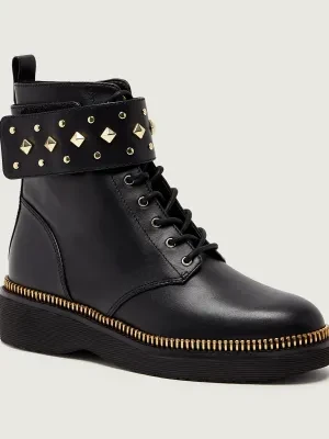 Michael Kors Skórzane botki HASKELL CUFF