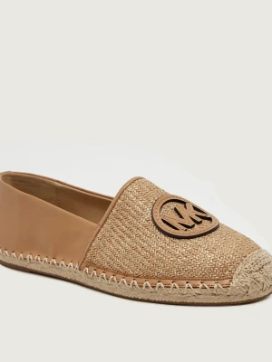 Michael Kors Skórzane espadryle Kenzie beżowy