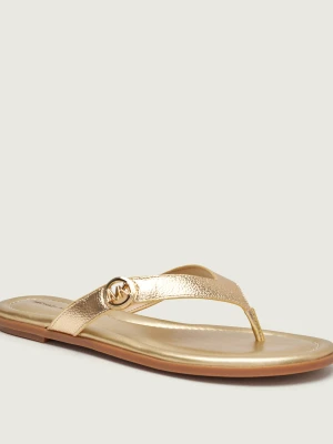 Michael Kors Skórzane japonki ERIN złoty
